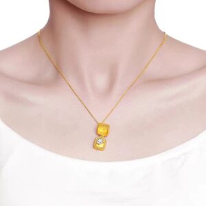 Women's Gift Box Pendant Necklace
