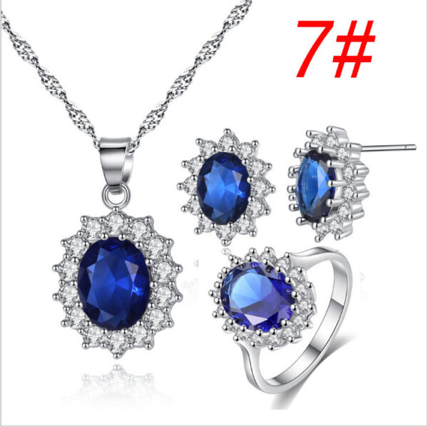 Sunflower Jewelry Set - Necklace Ring Stud Earrings Sparkle Like Sunshine! - Image 2