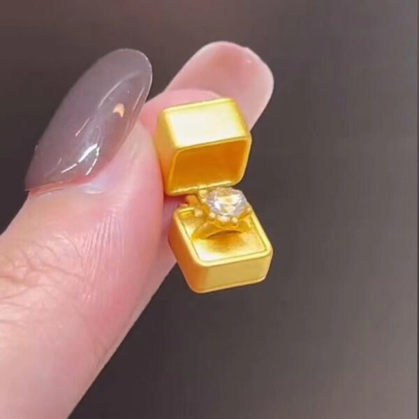 Women's Gift Box Pendant Necklace - Image 9