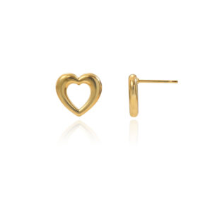 Lxalry 18K Gold Plated Heart Earrings Luxury Gift For Wife Mom Girlfriend