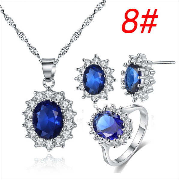 Sunflower Jewelry Set - Necklace Ring Stud Earrings Sparkle Like Sunshine! - Image 9